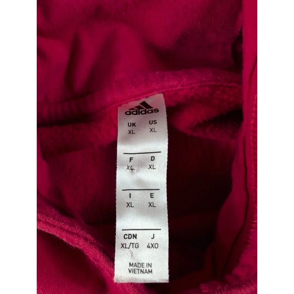 Adidas FC Dallas Hoodie Mens XL Red MLS Soccer Pullover Sweatshirt